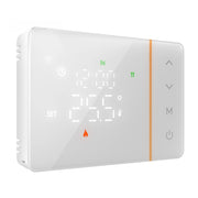 Termostato WIFI 503 Con Batteria, Per Caldaia a Gas Boiler, APP TUYA Smart Life, Quadrata Montaggio da Esterno Oppure Incasso Scatola 503 (Bianco)