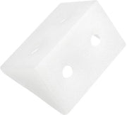 Supporto angolare in plastica - 90 gradi - 100 pezzi - Rafforzamento - Connettori angolari - Duraturo - Per mobili - Angolo unificatore