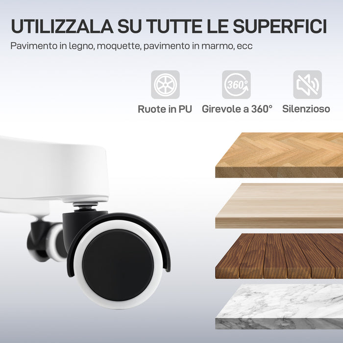 Sedia da Ufficio Ergonomica e Traspirante 64,5x62,5x112-122 cm con Supporto Lombare Dinamico 4D Multicolore