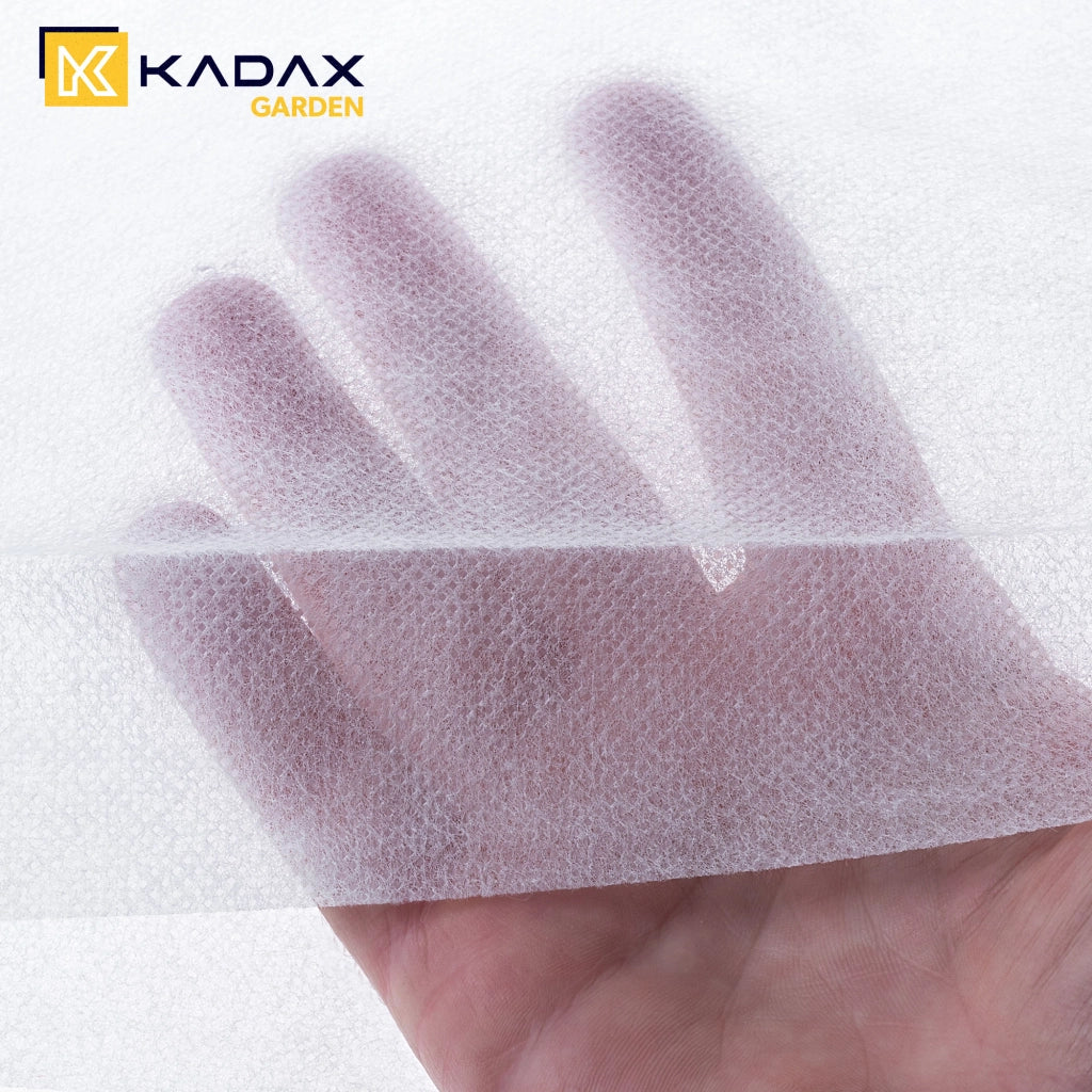 KADAX Tessuto agricolo bianco 1,1x10 m 30 g Copertura invernale/primaverile per piante