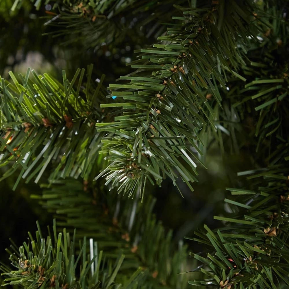 Trade Shop - Albero Di Natale 210cm Rami Pino Verde Super Folto Base A Croce In Metallo -