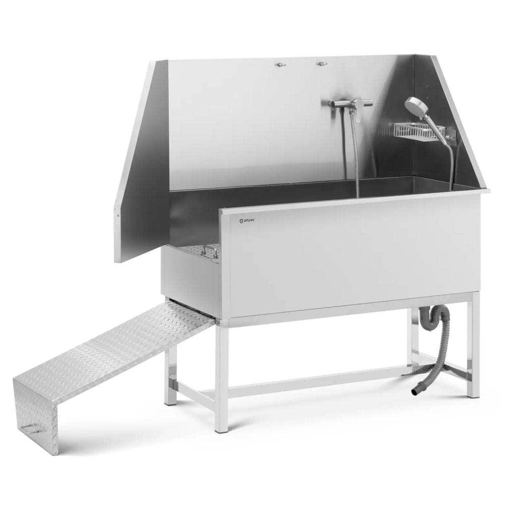 Vasca per toelettatura in acciaio inox per cani fino a 60 kg con rampa lega di alluminio rame acciaio inox 14_0008282