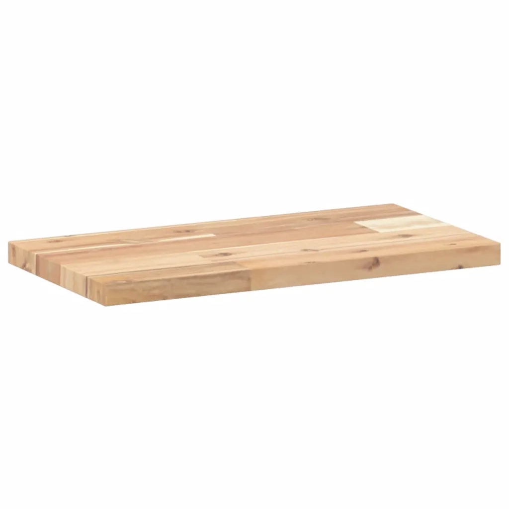 vidaXL Mensole da Parete 4 pz 60x20x2 cm Legno Acacia Non Trattato