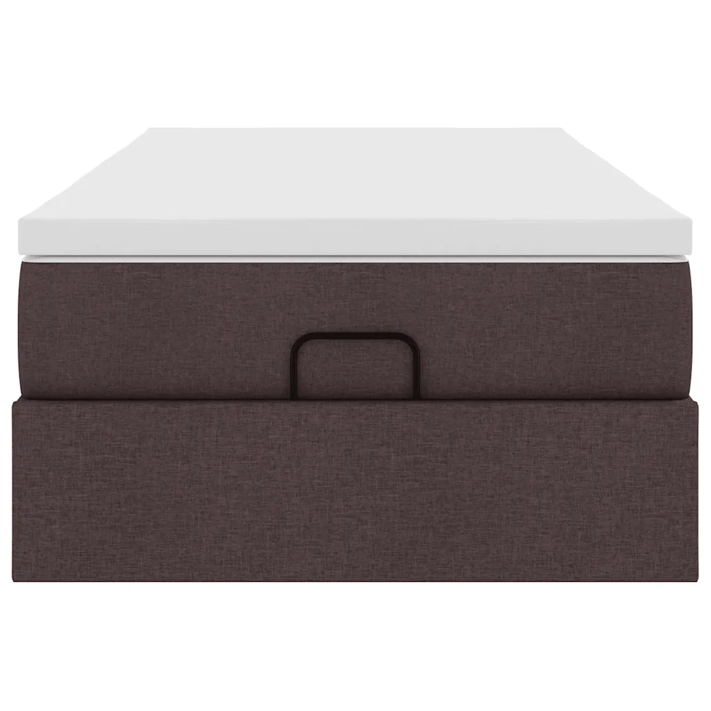 Struttura Letto Pouf con Materasso 90x200 cm in Tessuto
