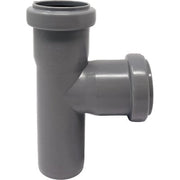 BRAGA SCARICO IDRICO AD INNESTO - PP GRIGIO MM 90 87  °- 5 pezzi