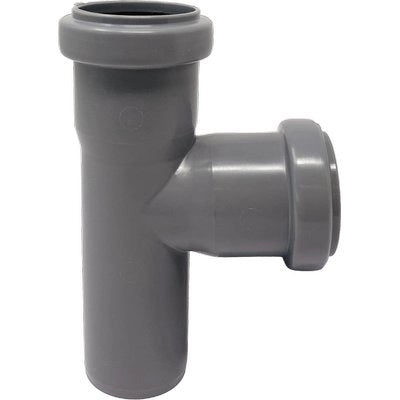 BRAGA SCARICO IDRICO AD INNESTO - PP GRIGIO MM 90 87  °- 5 pezzi