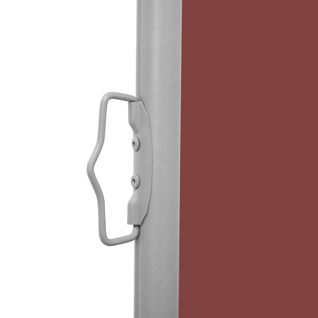 Tenda da sole laterale retrattile/schermo privacy per patio giardino terrazza balcone 100 x 1000 cm marrone 02_0007400