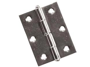 CERNIERE CON PERNO SFILABILE IN ACCIAIO NICHELATO- - mm.50x40 - 24 pezzi