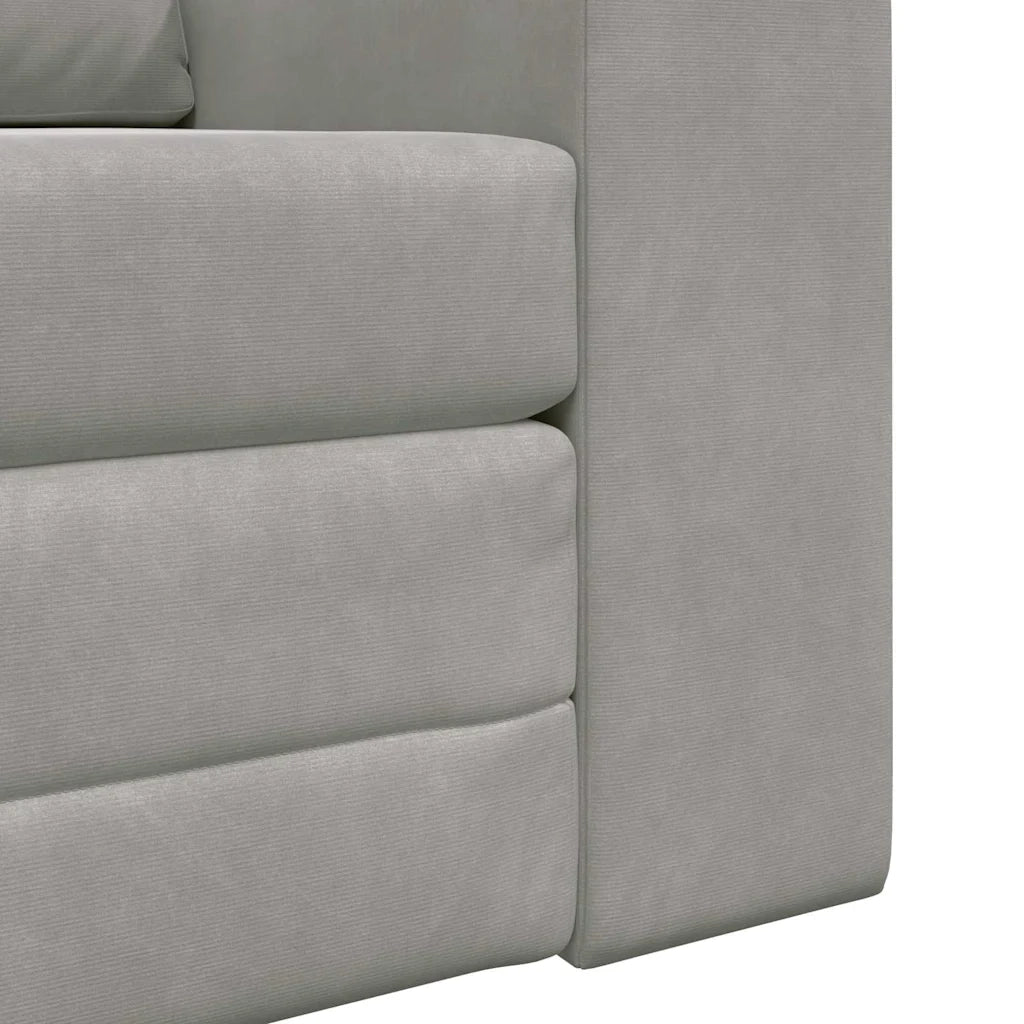 Divano letto-Sofa Letto-Daybed Grigio chiaro 98 x 71 x 83 cm Velluto