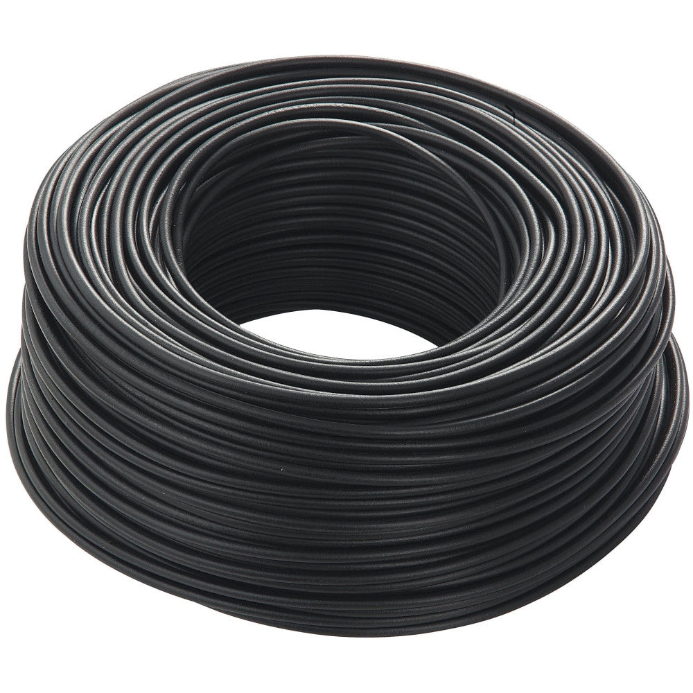 Trade Shop - Cavo Nero 100 Metri Isolato Unipolare 1 X 2,5 M2 Antifiamma Materiale Elettrico -