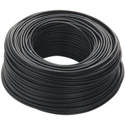 Trade Shop - Cavo Nero 100 Metri Isolato Unipolare 1 X 2,5 M2 Antifiamma Materiale Elettrico -