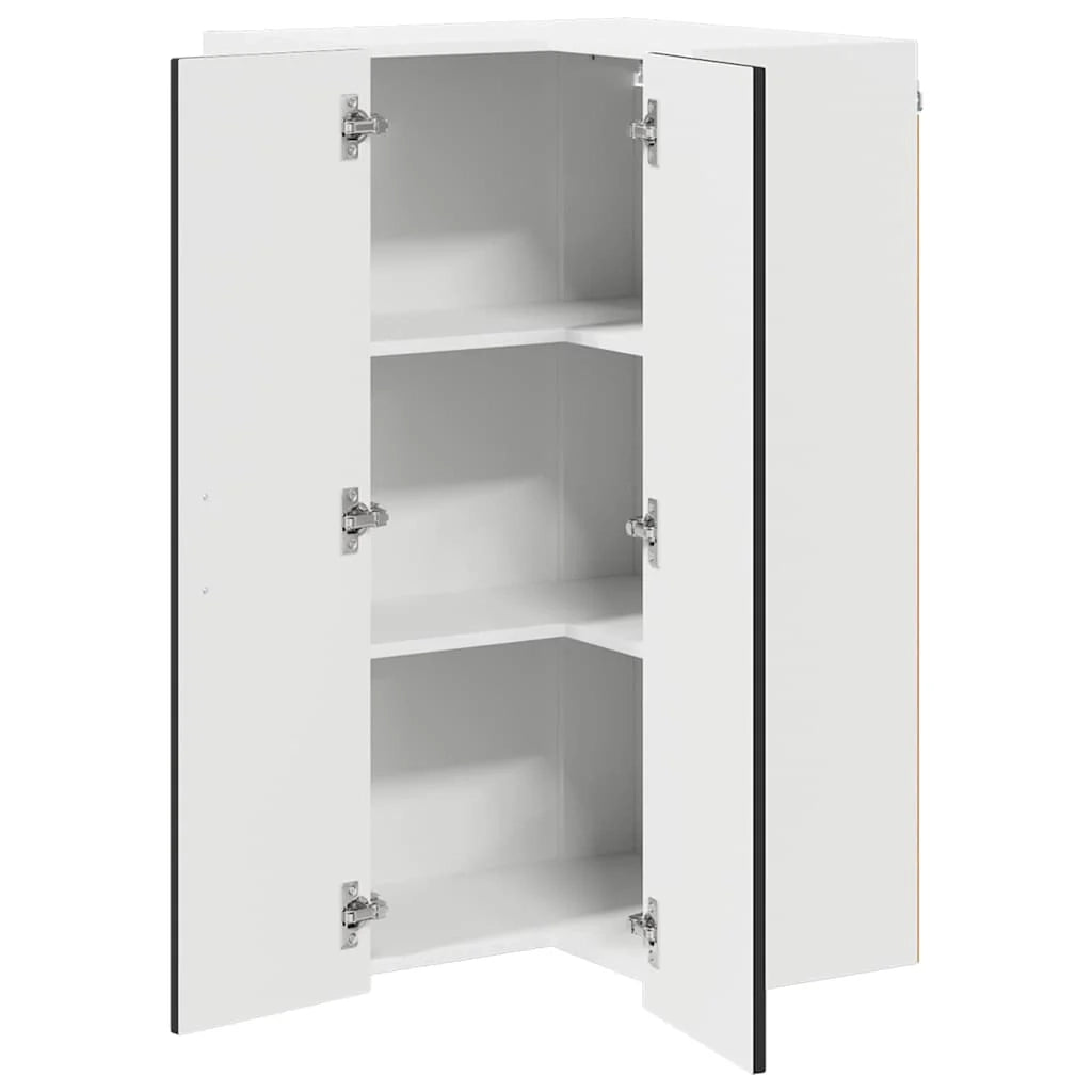 Mobile da cucina moderno con vano contenitore 57 x 57 x 100 cm realizzato in legno composito nero 02_0053844