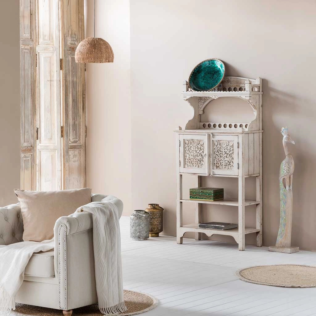 Plafoniera in juta marrone 39x39x26h