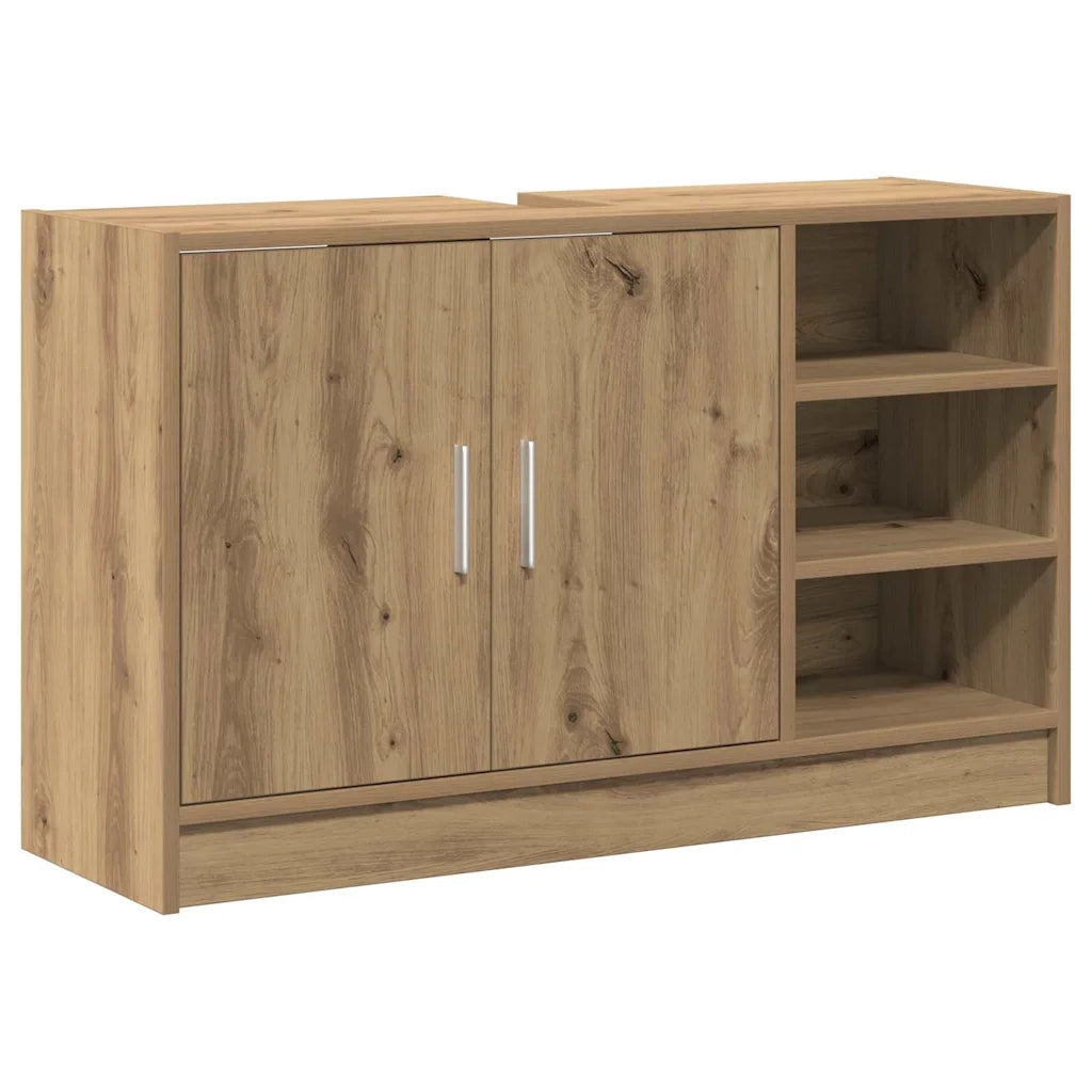 Mobile da Bagno con porta Rovere artigianale 90 x 29 x 55 cm 869210