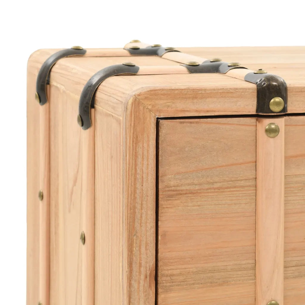 Comodino in Legno Massello di Abete 50x35x57 cm cod mxl 49054