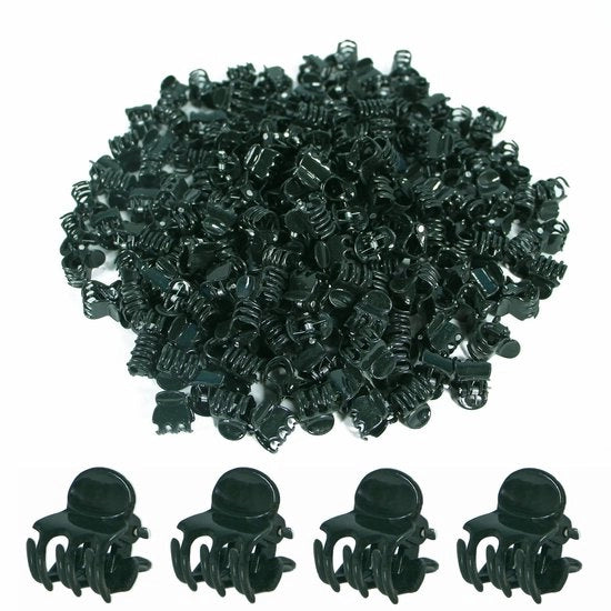 Clips per Orchidee 200 pezzi - Fissatori per piante - Fissaggi per piante - Clip riciclabili - Verde scuro - Aggancia e sostiene piante