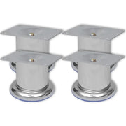 Set 4 gambe rotonde per sofa cromate 60 mm cod mxl 76052