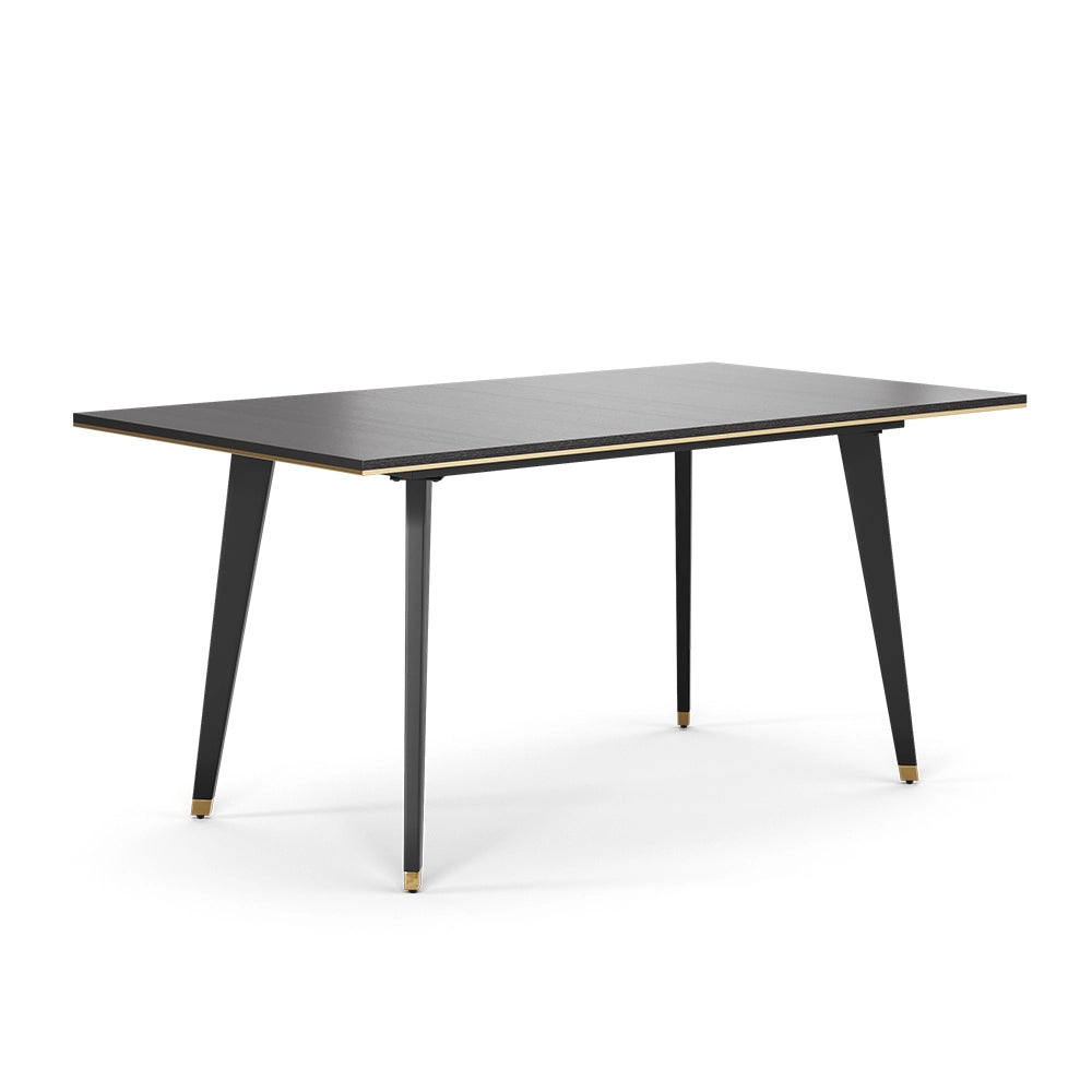 Vicco Tavolo da pranzo Nero 200 x 90 cm Estensibile