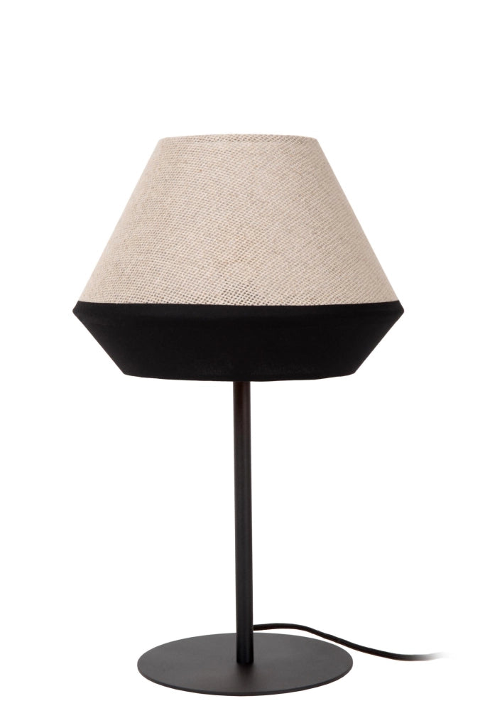 Lampada da tavolo KALA 1xE14 beige nera lino Lucide