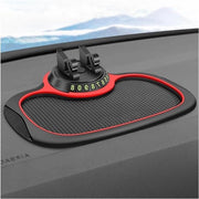Matte antislip per supporto di smartphone in auto console centrale - supporto smartphone per cruscotto - bordo rosso.