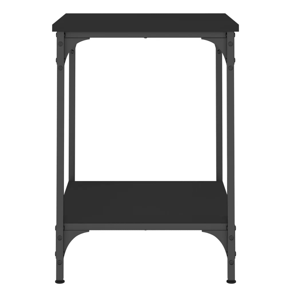 Tavolino da salotto | Tavolino da caff¨¨ | Tavolino da Soggiorno Nero 40x40x55 cm in Legno Multistrato