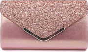 Borsa da sera con glitter - zainetto da spalla con pailletten - borsa da sera per donna - borsa glitter argento - borse da sera per donna - elegante borsa da sera con glitter - borsa da sera per matrimonio e festa