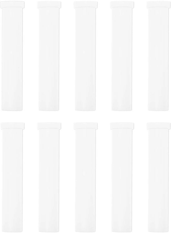 Puntatori di posizionamento 10 pezzi - Scaffale di lavoro a puntatori - Puntatori di posizionamento in plastica - 10x50mm - Impostazione precisa - Bianco - Pennarelli di posizionamento