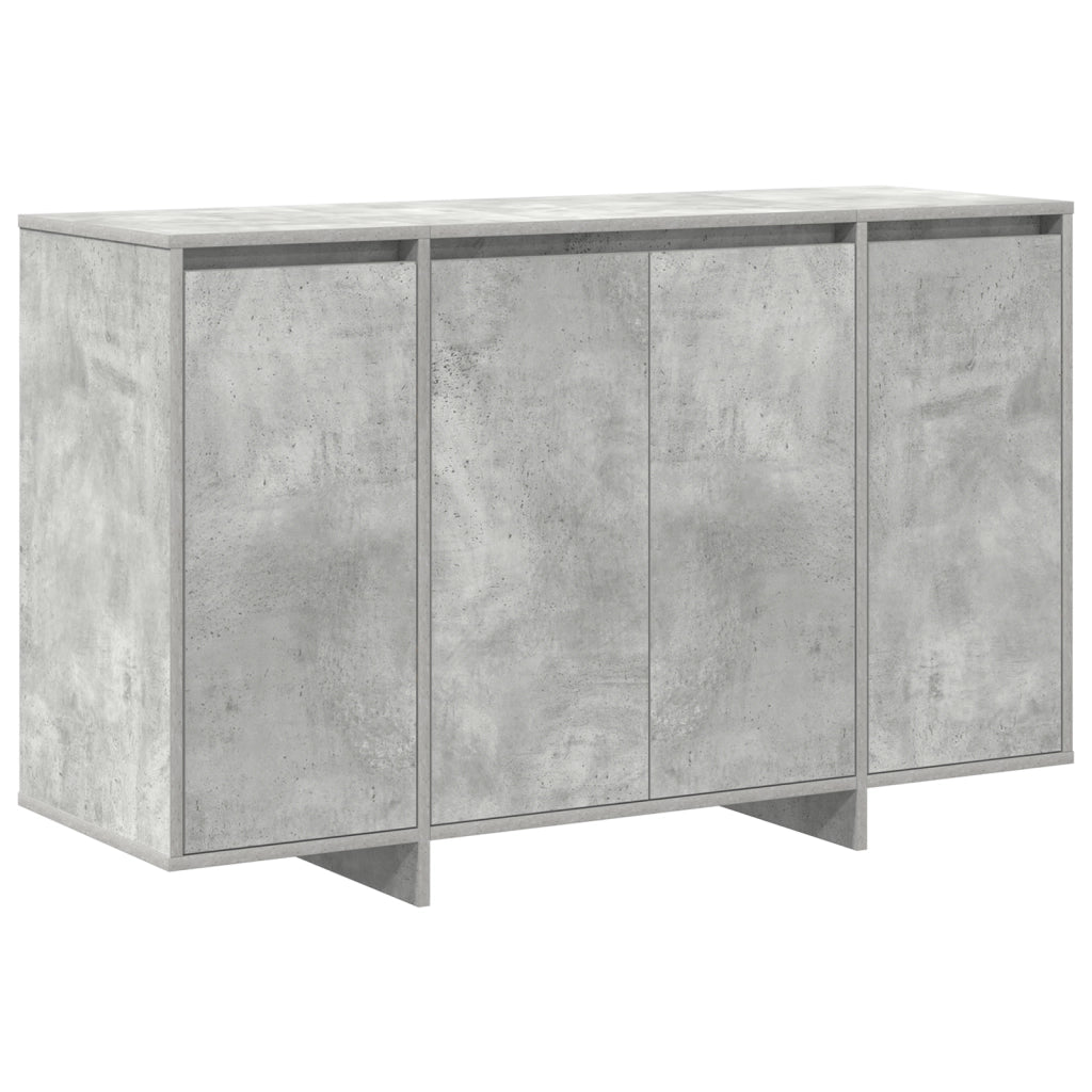 Credenza Grigia in Cemento Grigio cemento Legno ingegnerizzato
