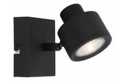 Applique spot moderno nero Emerson 1xGU10 50W Reality