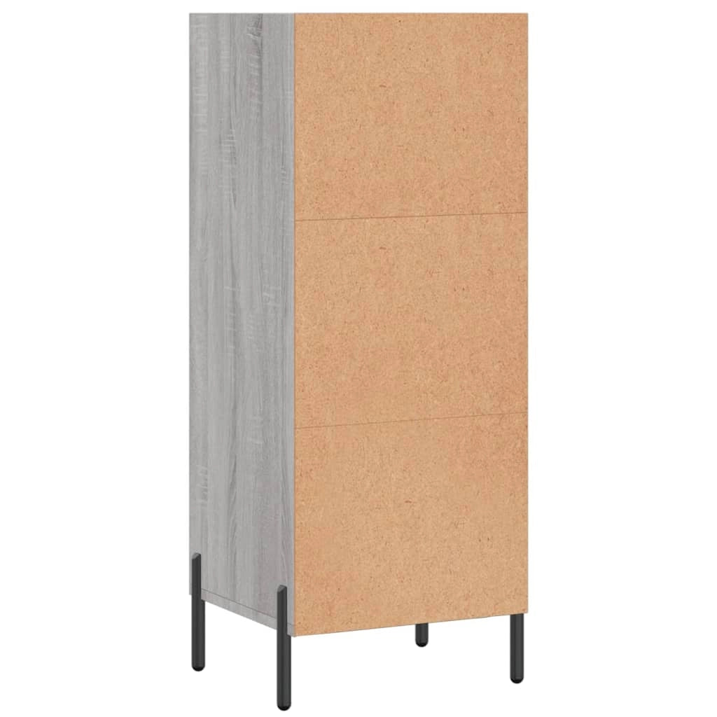 Buffet credenza cassettiera armadio mobile contenitore organizer cucina soggiorno rovere Sonoma 34,5 x 32,5 x 90 cm legno ingegnerizzato grigio 02_0036299