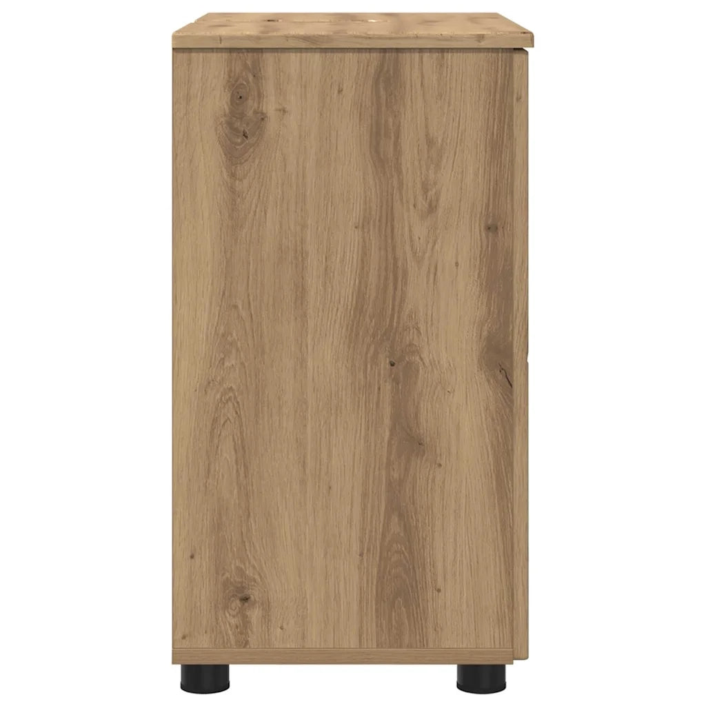 Mobile da Bagno con porta Rovere artigianale 61 x 35 x 64 cm