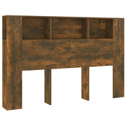 Testiera | Testata con Scomparti Rovere Fumo 160x18,5x104,5 cm