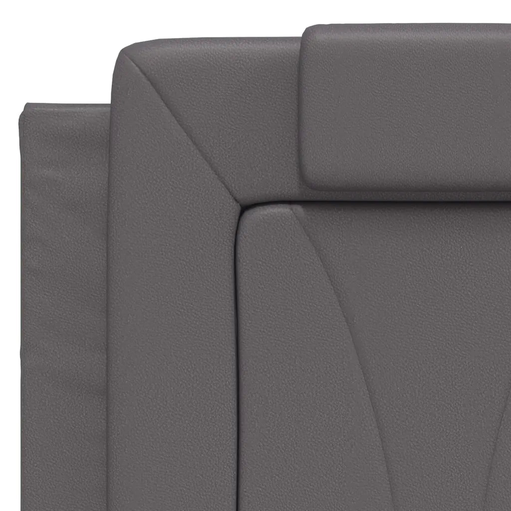 Cuscino Testiera Viana Grigio 140 cm in Similpelle 374793