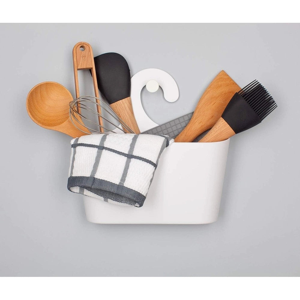 Trade Shop - Cestino Porta Oggetti Con Gancio Appendere Doccia Bagno Casa Vari Colori 79459 -