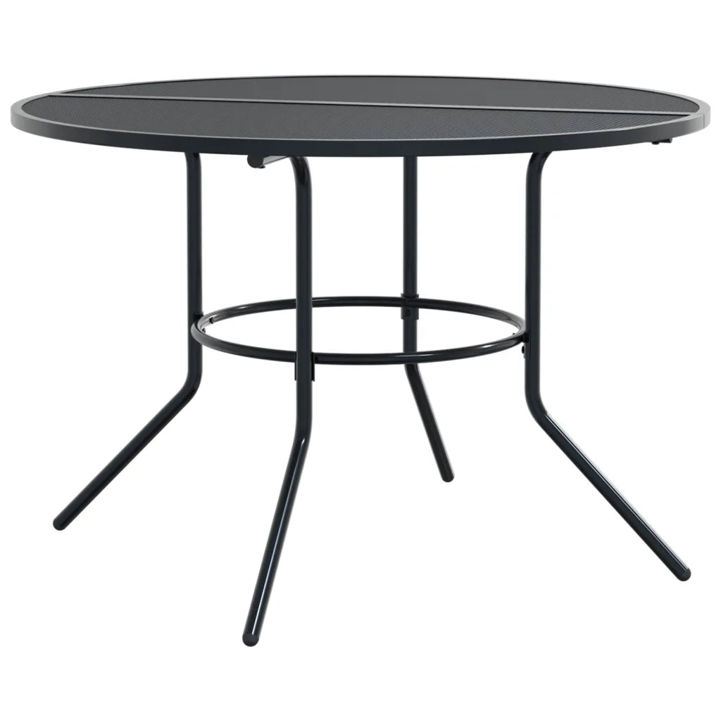 Set Sedie Giardino Reclinabili 5pz Antracite Acciaio Verniciato 3283762