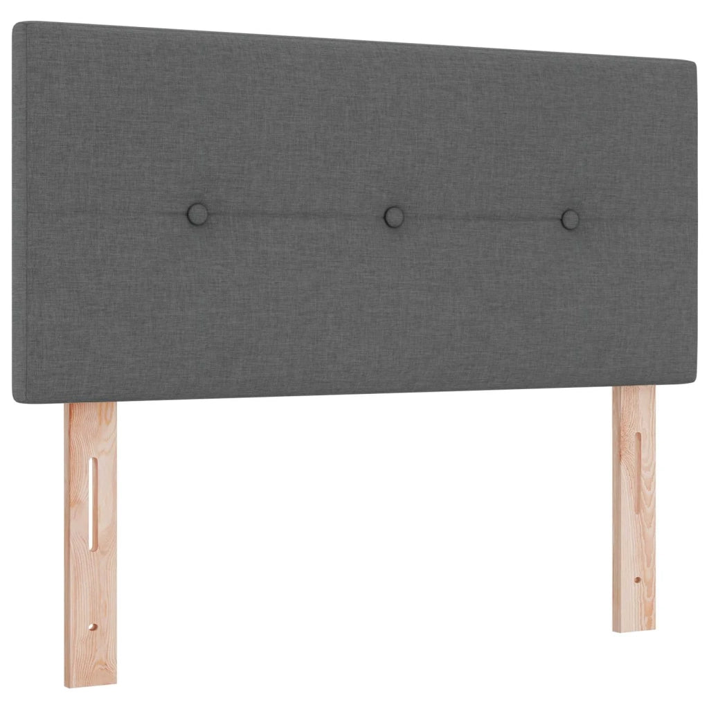 Letto box spring con materasso Grigio Scuro 120 x 190 cm 3452884