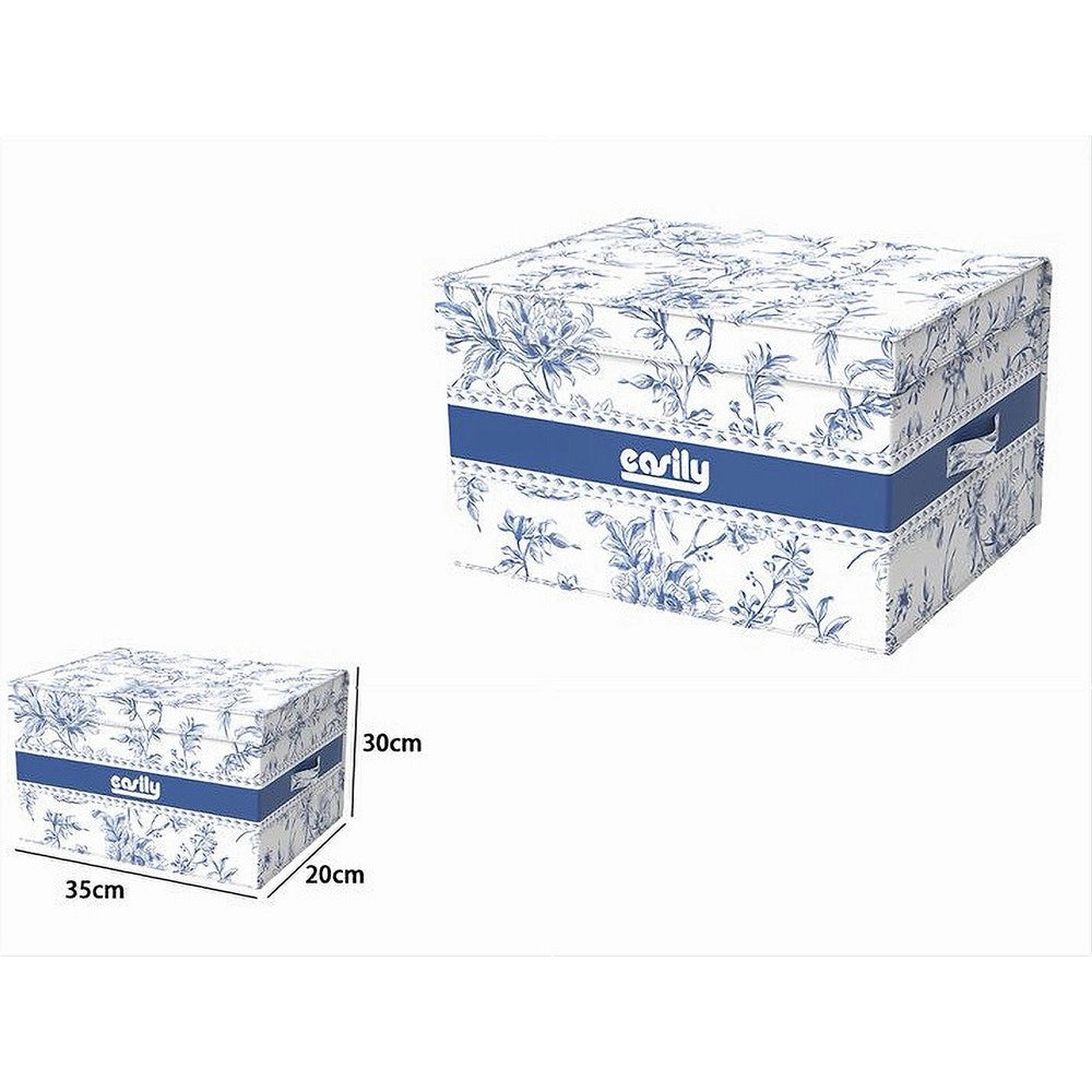 Trade Shop - Box Portatutto Scatola Salvaspazio Contenitore Organizer 35x30x20cm Fantasia 87314 -
