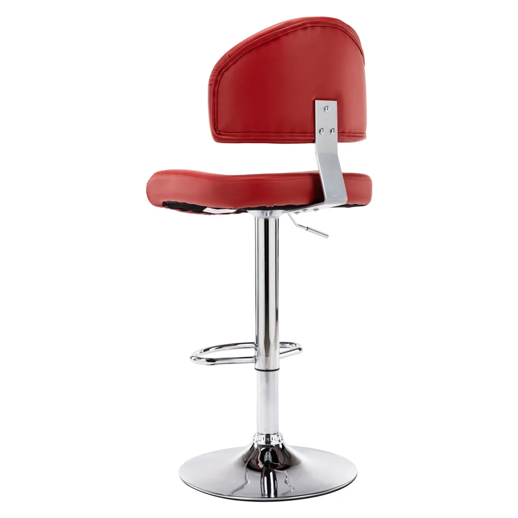 Sgabello da Bar Rosso Vino in Similpelle cod mxl 64735