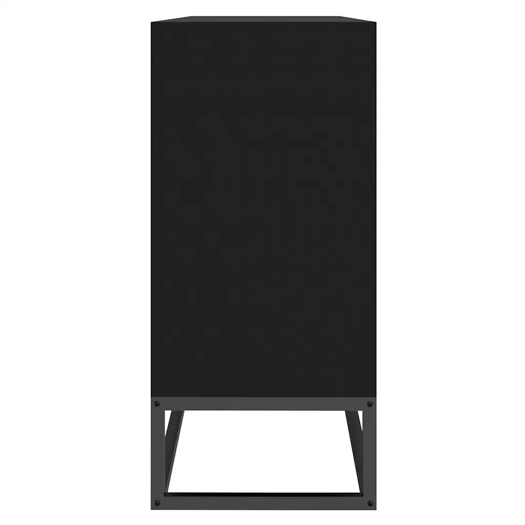 Credenza | Madia | Buffet da pranzo | Armadio da pranzo Nera 105x30x65 cm in Legno Multistrato