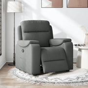 Divano Sedia-Poltrona reclinabile in Tessuto Grigio Scuro 344740