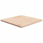 Piano Tavolo Quadrato 60x60x2,5 cm Massello Rovere Non Trattato