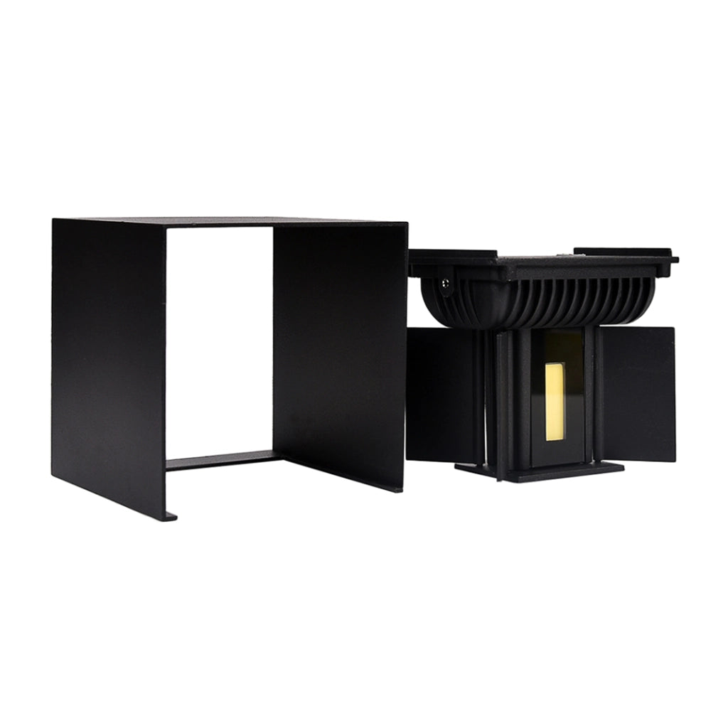 APPLIQUE LED MODERNO A FORMA DI CUBO 20W CON DOPPIA EMISSIONE LUMINOSA - PER INTERNI ED ESTERNI IDEALE PER PARETI DI CASE UFFICI HOTEL E NEGOZI