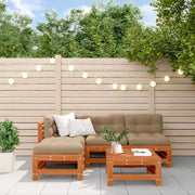 Set Lounge da Giardino 5 pcs Marrone Cera 3418101