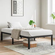 Struttura letto in metallo 90x200 cm con spazio sottostante e montaggio facile
