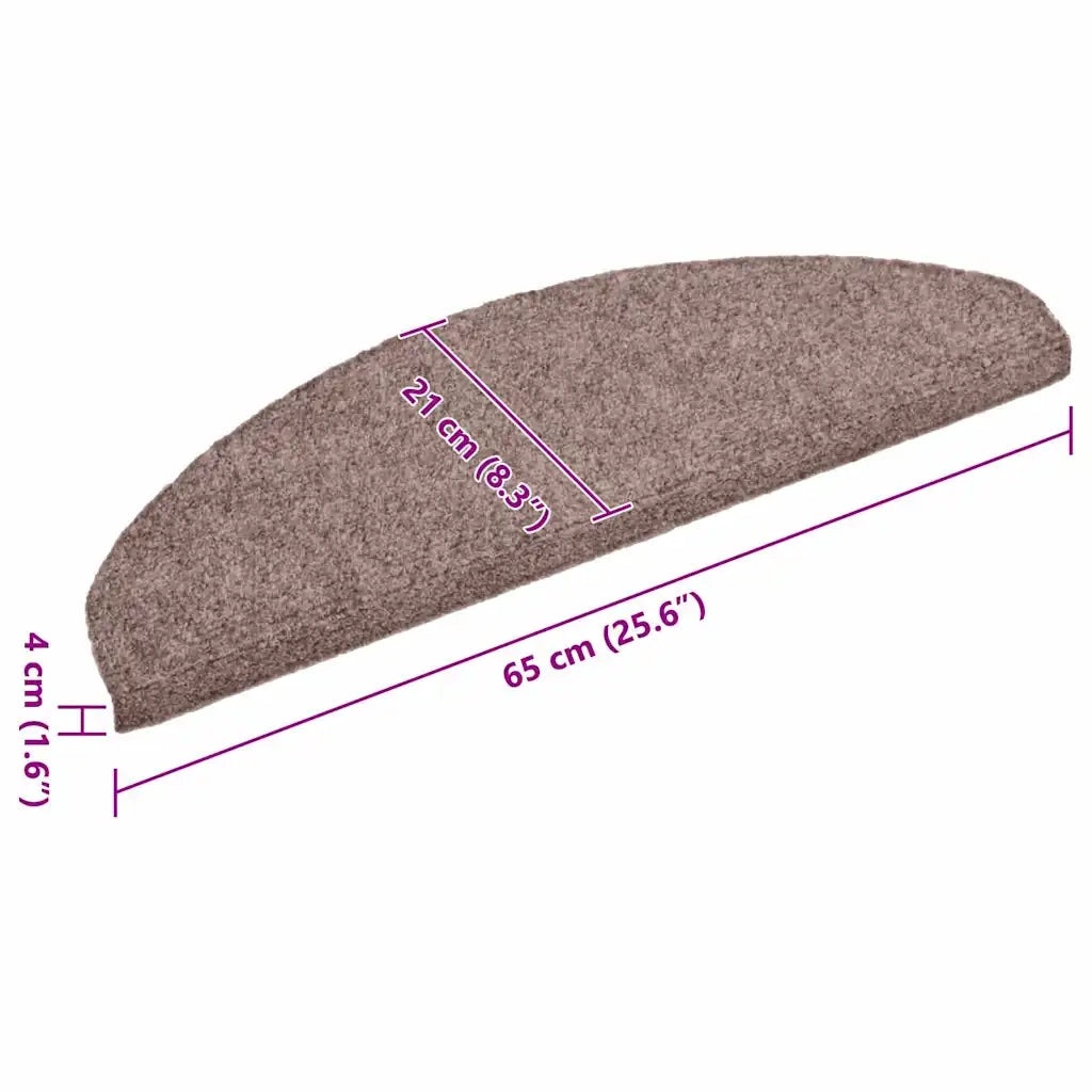Tappetini Autoadesivi per Scale 30 pz Crema 65x21x4 cm