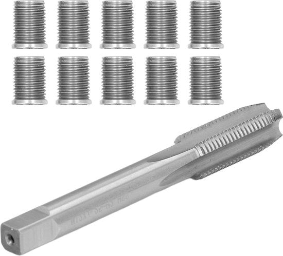 Set di riparazione a filo in acciaio inossidabile M10X1.25X1.25 a vite - Kit di accessori per auto e hardware.