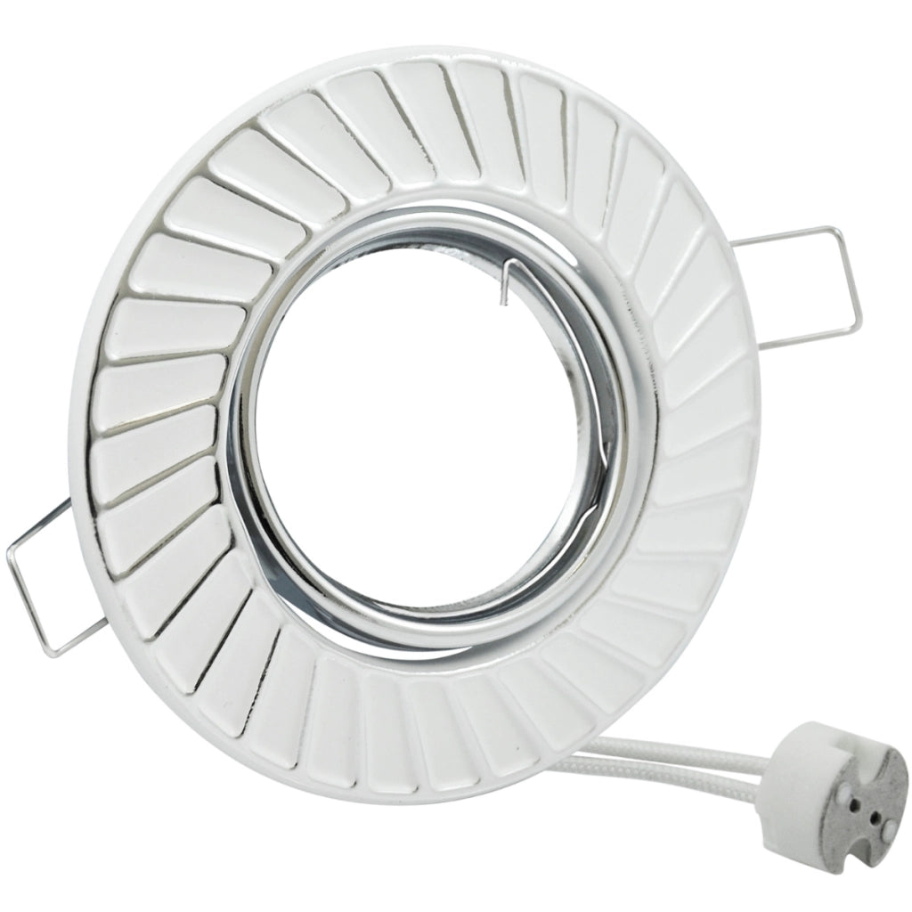Polux FOBOS 7805 faretto incasso tondo MR16 12V bianco/argento