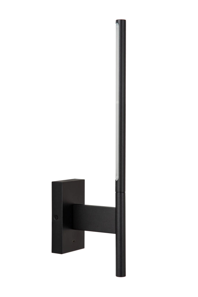 Applique da parete FINAN LED 6W nero alluminio Lucide