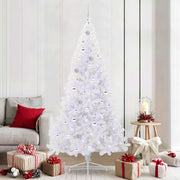 Albero di Natale artificiale Bianco 210 cm PVC e Acciaio 3426826