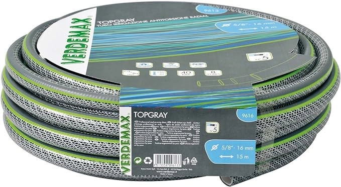 VERDEMAX 9614 5/8 X 25 M Tubo da Giardino a 5 Strati